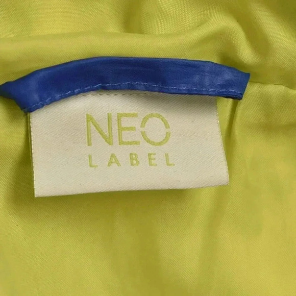 Adidas Neo Label Down  Filled Bomber Puffy Jacket Hooded Blue Size Medium - Picture 7 of 11